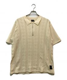 430（430）の古着「S/S JAQUARD KNIT POLO」｜アイボリー