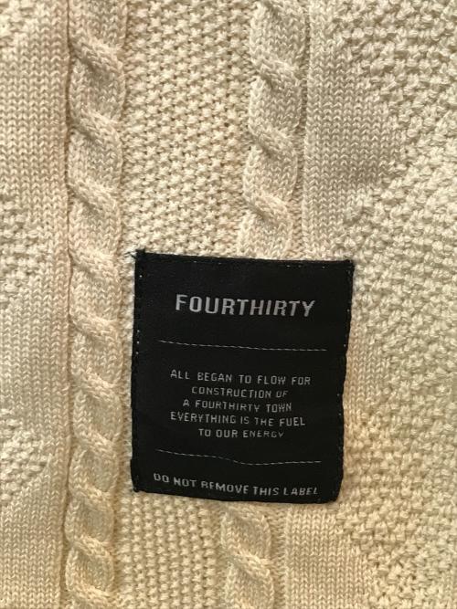 430（430）430 (430) S/S JAQUARD KNIT POLO アイボリー サイズ:1の古着・服飾アイテム