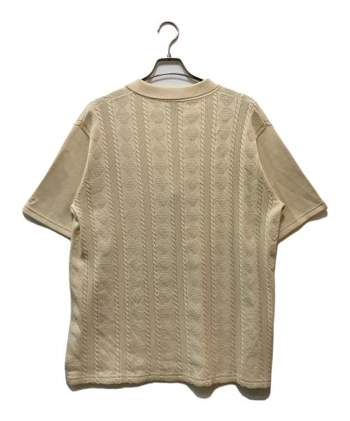 430（430）430 (430) S/S JAQUARD KNIT POLO アイボリー サイズ:1の古着・服飾アイテム
