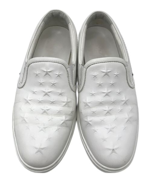 JIMMY CHOO（ジミーチュウ）JIMMY CHOO (ジミーチュウ) スリッポン ホワイト サイズ:42の古着・服飾アイテム