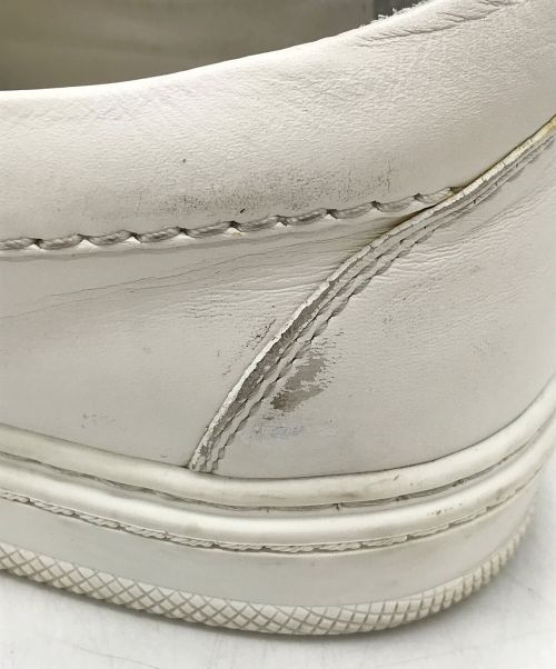 JIMMY CHOO（ジミーチュウ）JIMMY CHOO (ジミーチュウ) スリッポン ホワイト サイズ:42の古着・服飾アイテム