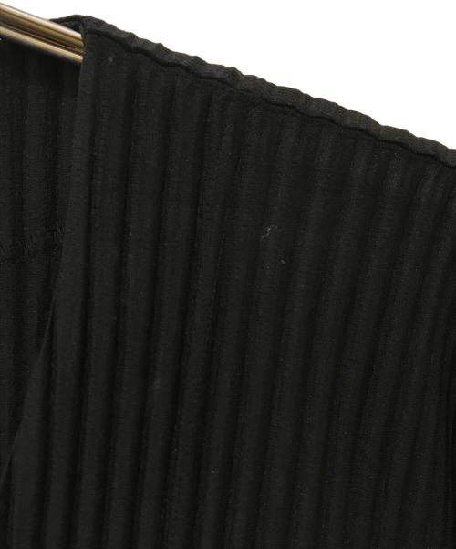 HOMME PLISSE ISSEY MIYAKE（オム プリッセ イッセイ ミヤケ）HOMME PLISSE ISSEY MIYAKE (オムプリッセ イッセイ ミヤケ) プリーツカーディガン ブラック サイズ:2の古着・服飾アイテム