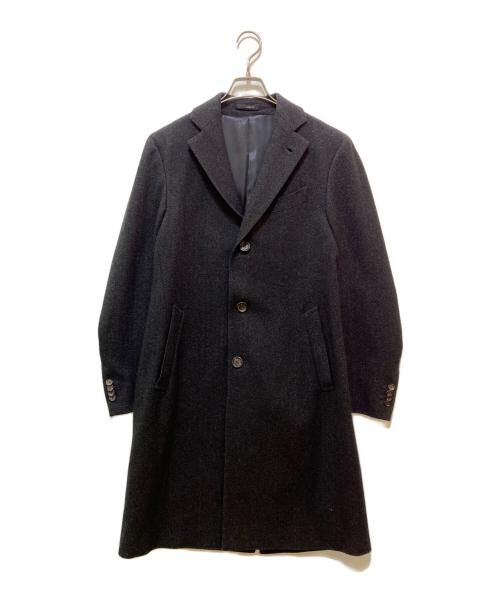 LARDINI（ラルディーニ）LARDINI (ラルディーニ) チェスターコート ネイビー サイズ:46の古着・服飾アイテム