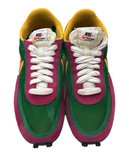 NIKE（ナイキ）NIKE (ナイキ) sacai (サカイ) LD Waffle ピンク×グリーン サイズ:28の古着・服飾アイテム