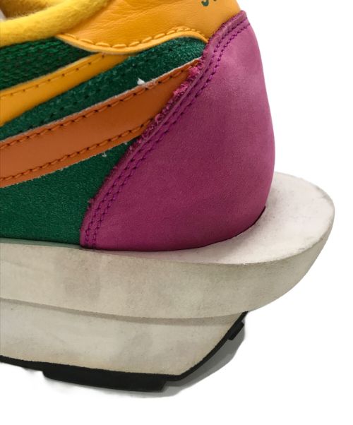 NIKE（ナイキ）NIKE (ナイキ) sacai (サカイ) LD Waffle ピンク×グリーン サイズ:28の古着・服飾アイテム