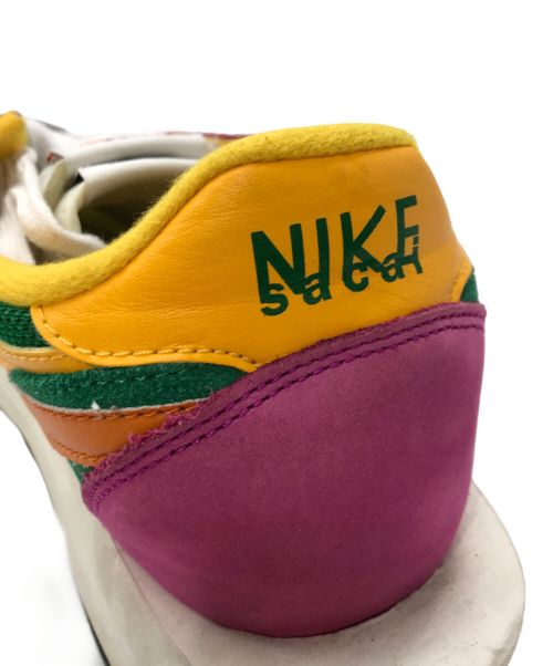 NIKE（ナイキ）NIKE (ナイキ) sacai (サカイ) LD Waffle ピンク×グリーン サイズ:28の古着・服飾アイテム