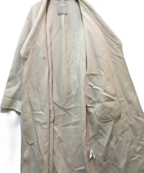 Snidel（スナイデル）Snidel (スナイデル) シャルムビッグカラーロングコート アイボリーの古着・服飾アイテム