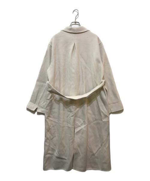 Snidel（スナイデル）Snidel (スナイデル) シャルムビッグカラーロングコート アイボリーの古着・服飾アイテム