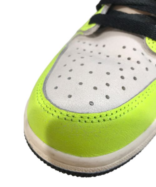 NIKE（ナイキ）NIKE (ナイキ) AIR JORDAN 1 RETRO HIGH OG ホワイト×イエロー サイズ:26の古着・服飾アイテム