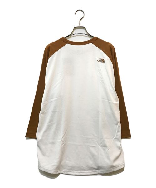 THE NORTH FACE（ザ ノース フェイス）THE NORTH FACE (ザ ノース フェイス) 3/4 Sleeve Baseball TEE ホワイト サイズ:XL 未使用品の古着・服飾アイテム