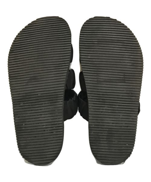 Adam et Rope（アダム エ ロペ）Adam et Rope (アダムエロペ) シャーリングフラットサンダル ブラック サイズ:表記なし(※実寸を参照ください)の古着・服飾アイテム