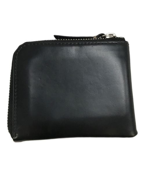 SLOW（スロウ）SLOW (スロウ) cordovan Lzip mini wallet ブラックの古着・服飾アイテム