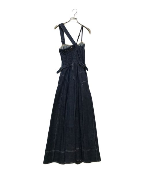 CASA FLINE（カーサフライン）CASA FLINE (カーサフライン) フロントホックデニムロングワンピース インディゴ サイズ:Fの古着・服飾アイテム