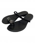 il Sandalo of Capriイル・サンダロ・オブ・カプリ）の古着「ストーンビジュー サンダル」｜ブラック