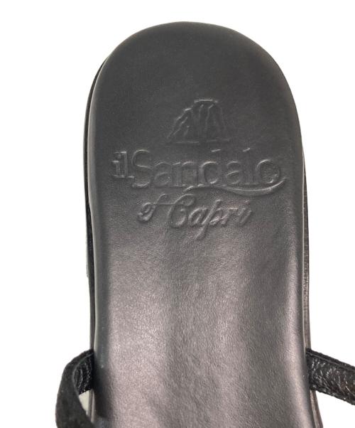 il Sandalo of Capri（イル・サンダロ・オブ・カプリ）il Sandalo of Capri (イル・サンダロ・オブ・カプリ) ストーンビジュー サンダル ブラック サイズ:36の古着・服飾アイテム