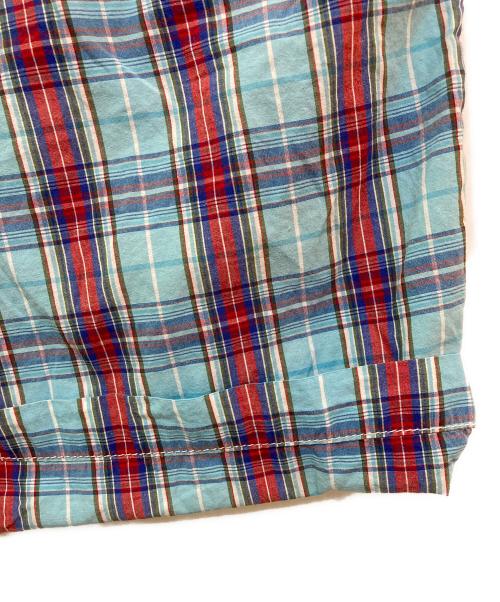 OLD STUSSY（オールドステューシー）OLD STUSSY (オールドステューシー) ハーフパンツ レッド×スカイブルー サイズ:Mの古着・服飾アイテム