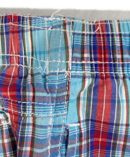 OLD STUSSY（オールドステューシー）OLD STUSSY (オールドステューシー) ハーフパンツ レッド×スカイブルー サイズ:Mの古着・服飾アイテム