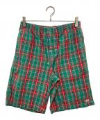 OLD STUSSYオールドステューシー）の古着「ハーフパンツ」｜レッド×グリーン