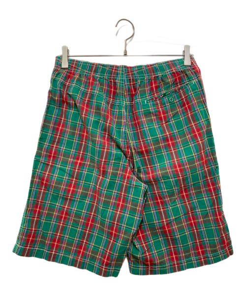 OLD STUSSY（オールドステューシー）OLD STUSSY (オールドステューシー) ハーフパンツ レッド×グリーン サイズ:Mの古着・服飾アイテム