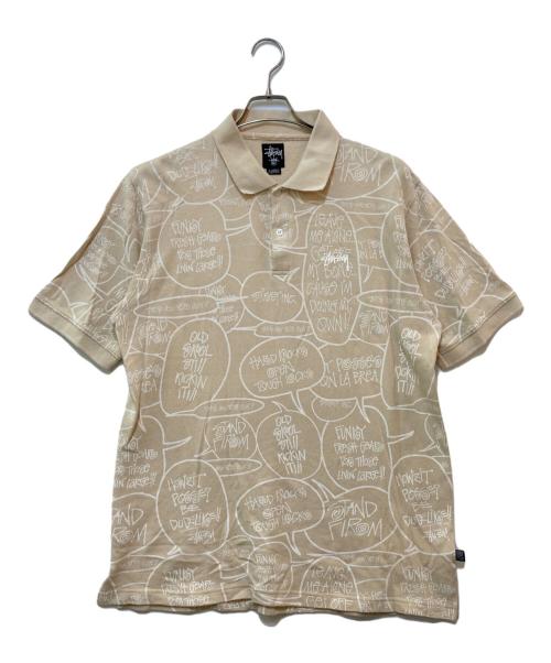 stussy（ステューシー）stussy (ステューシー) ポロシャツ ベージュ サイズ:XLARGEの古着・服飾アイテム