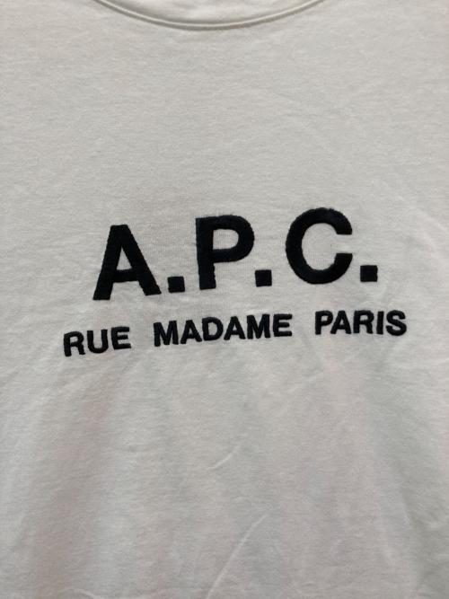A.P.C.（アーペーセー）A.P.C. (アーペーセー) ロゴTシャツ ホワイト サイズ:Lの古着・服飾アイテム