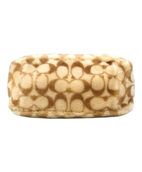 COACH（コーチ）COACH (コーチ) シグネチャー シアリングトート28 ベージュの古着・服飾アイテム