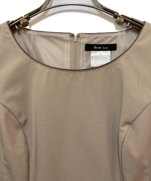 Rene（ルネ）Rene (ルネ) ノースリーブワンピース ベージュ サイズ:34の古着・服飾アイテム