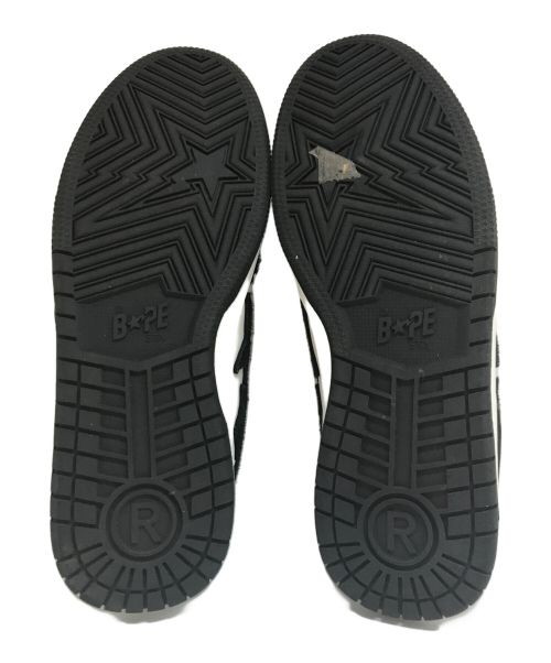 A BATHING APE（アベイシングエイプ）A BATHING APE (アベイシングエイプ) BAPE SK8 STA ホワイト×ブラック サイズ:26の古着・服飾アイテム