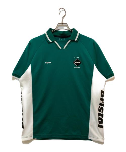 F.C.R.B.（エフシーレアルブリストル）F.C.R.B. (エフシーレアルブリストル) GAME SHIRT　FCRB-230014 グリーン サイズ:Lの古着・服飾アイテム