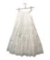 Rosarymoon（ロザリームーン）の古着「Side Open Tiered Skirt」｜ホワイト