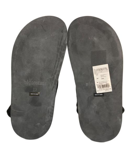 nagonstans（ナゴンスタンス）nagonstans (ナゴンスタンス) tong sandal 470FS855-0760 ブラック サイズ:23の古着・服飾アイテム