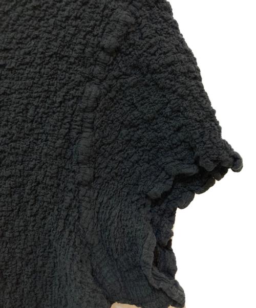 me ISSEY MIYAKE（ミーイッセイ ミヤケ）me ISSEY MIYAKE (ミーイッセイ ミヤケ) カリフラワーカットソー　MI55FK009 ブラック サイズ:不明(実寸をご参照下さい)の古着・服飾アイテム