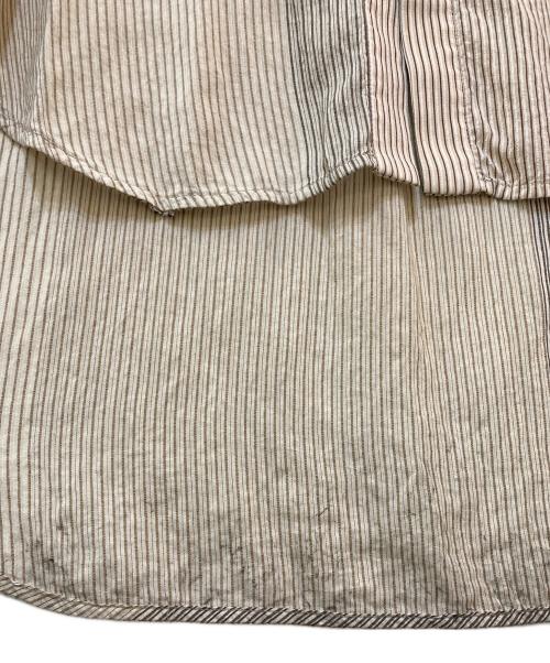 INSCRIRE（アンスクリア）INSCRIRE (アンスクリア) クレイジーパターンシャツ　I19SS-SH26C ベージュ サイズ:サイズ表記なしの古着・服飾アイテム