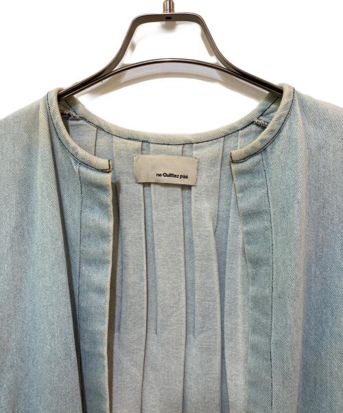 ne quittez pas（ヌキテパ）ne quittez pas (ヌキテパ) 刺繍デニムガウンコート インディゴ サイズ:-の古着・服飾アイテム