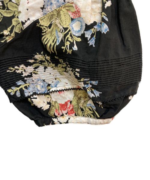 INGEBORG（インゲボルグ）INGEBORG (インゲボルグ) 花柄シャツワンピース ブラック サイズ:FREEの古着・服飾アイテム