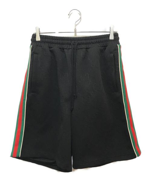 GUCCI（グッチ）GUCCI (グッチ) GGジャージージャカード バミューダショートパンツ　662272 XJDE9 1043 ブラック サイズ:Sの古着・服飾アイテム