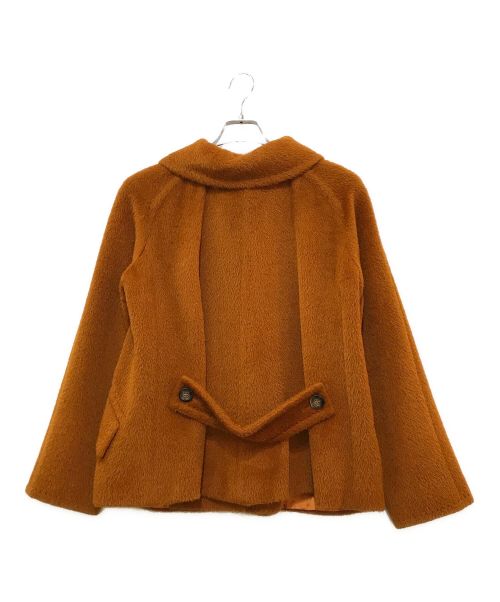 MaxMara（マックスマーラ）MaxMara (マックスマーラ) アルパカウールビッグカラージャケット オレンジ サイズ:下記参照の古着・服飾アイテム