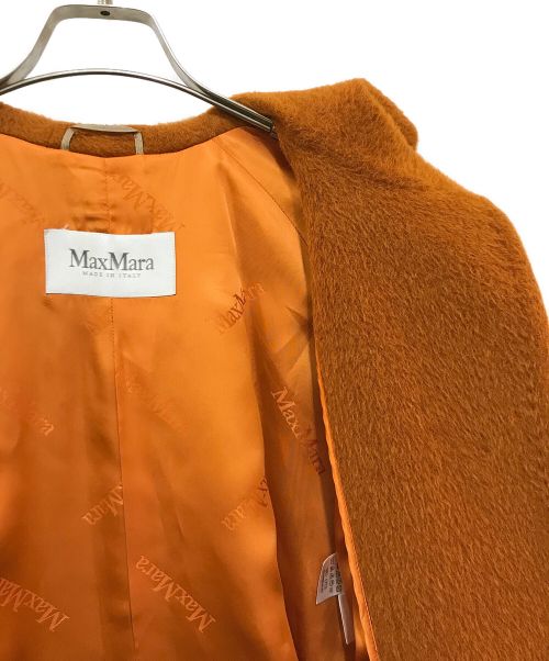 MaxMara（マックスマーラ）MaxMara (マックスマーラ) アルパカウールビッグカラージャケット オレンジ サイズ:下記参照の古着・服飾アイテム