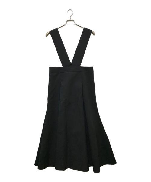 TAO COMME des GARCONS（タオ コムデギャルソン）TAO COMME des GARCONS (タオ コムデギャルソン) ウールギャバ後染ジャンパースカート TK-A003 ブラック サイズ:Mの古着・服飾アイテム