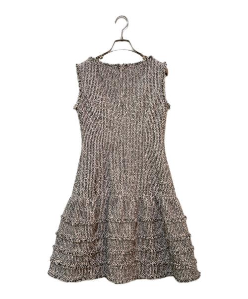 Rene（ルネ）Rene (ルネ) ツイードノースリーブワンピース ピンク サイズ:36の古着・服飾アイテム