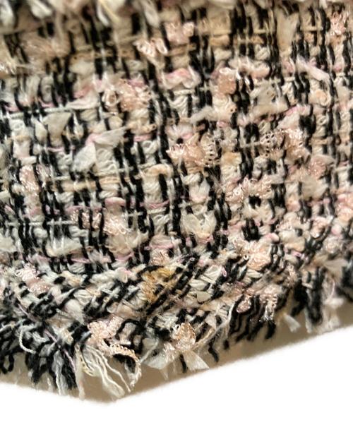 Rene（ルネ）Rene (ルネ) ツイードノースリーブワンピース ピンク サイズ:36の古着・服飾アイテム