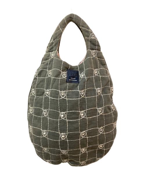 mina perhonen（ミナ ペルホネン）mina perhonen (ミナ ペルホネン) エッグバッグ rs9587 グレーの古着・服飾アイテム