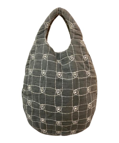 mina perhonen（ミナ ペルホネン）mina perhonen (ミナ ペルホネン) エッグバッグ rs9587 グレーの古着・服飾アイテム