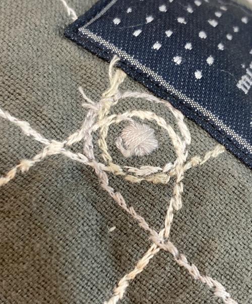 mina perhonen（ミナ ペルホネン）mina perhonen (ミナ ペルホネン) エッグバッグ rs9587 グレーの古着・服飾アイテム