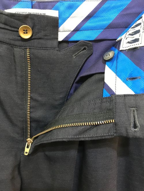 giab's ARCHIVIO（ジャブス アルキヴィオ）giab's ARCHIVIO (ジャブス アルキヴィオ) マサッチョ シャカウール ストレッチ 1プリーツ パンツ　A8132 グレー サイズ:Mの古着・服飾アイテム