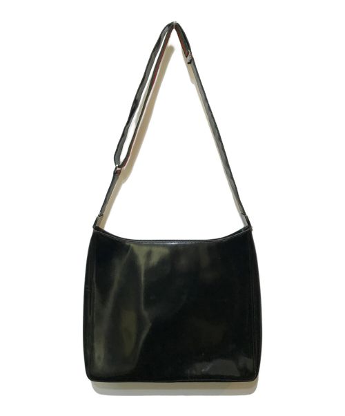 GUCCI（グッチ）GUCCI (グッチ) パテントレザーショルダーバッグ　001-3267 ブラックの古着・服飾アイテム