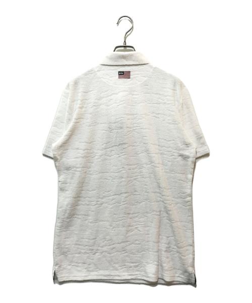 BRIEFING（ブリーフィング）BRIEFING (ブリーフィング) コットンポリエステルカモフラージュパイルS/Sポロ ホワイト サイズ:L 未使用品の古着・服飾アイテム