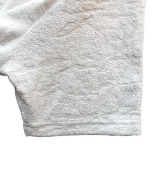 BRIEFING（ブリーフィング）BRIEFING (ブリーフィング) コットンポリエステルカモフラージュパイルS/Sポロ ホワイト サイズ:L 未使用品の古着・服飾アイテム