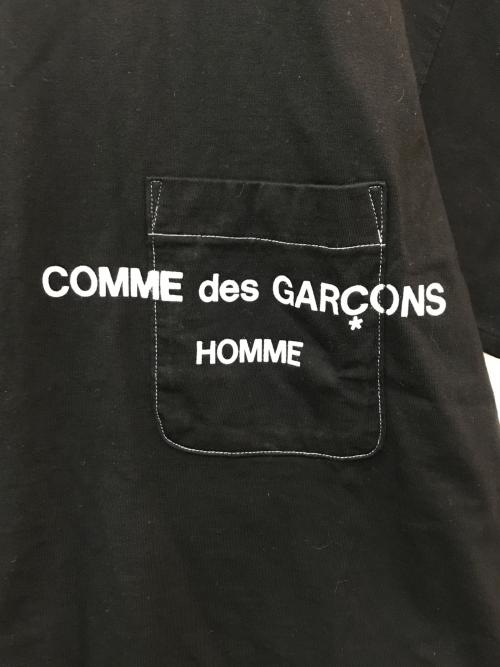 COMME des GARCONS HOMME（コムデギャルソン オム）COMME des GARCONS HOMME (コムデギャルソン オム) ポケットTシャツ　HF-T027 ブラック サイズ:サイズ表記なしの古着・服飾アイテム