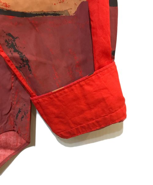 COMME des GARCONS HOMME（コムデギャルソン オム）COMME des GARCONS HOMME (コムデギャルソン オム) ラバーペイントシャツ レッド サイズ:Mの古着・服飾アイテム